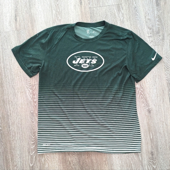 Nike Dri-Fit NFL New York Jets Men's Shirt Football Large - Picture 1 of 4